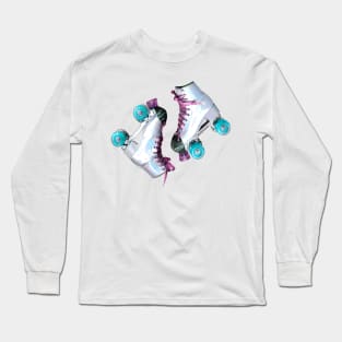 Retro Roller Skates Long Sleeve T-Shirt